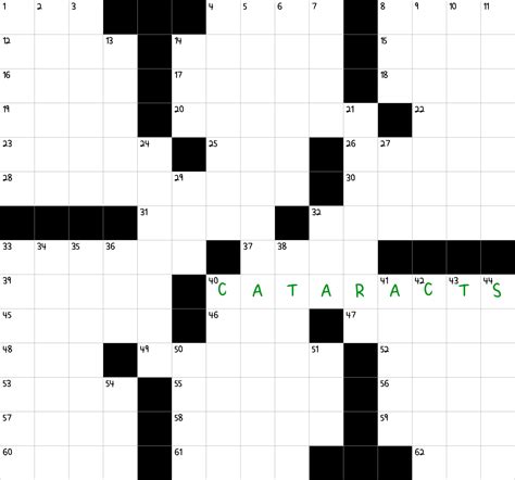 LARGE WATERFALLS crossword clue .